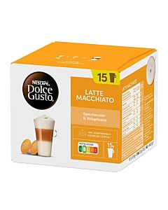 NescafÃ© Latte Macchiato Big Pack package and capsule for Dolce Gusto