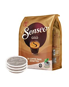 Senseo Gold Packung und Pods für Senseo