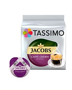 Jacobs Caffé Crema Intenso package and capsule for Tassimo