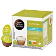 Nescafé Cappuccino Skinny & Unsweetened Packung und Kapsel für Dolce Gusto
