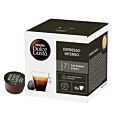 Nescafé Espresso Intenso Packung und Kapsel für Dolce Gusto
