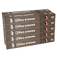 Packung mit 100 Aluminiumkapseln Kaffekapslen Lungo Strong für Nespresso
