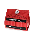 Kaffekapslen Dynamite Coffee Packung und Pods für Senseo
