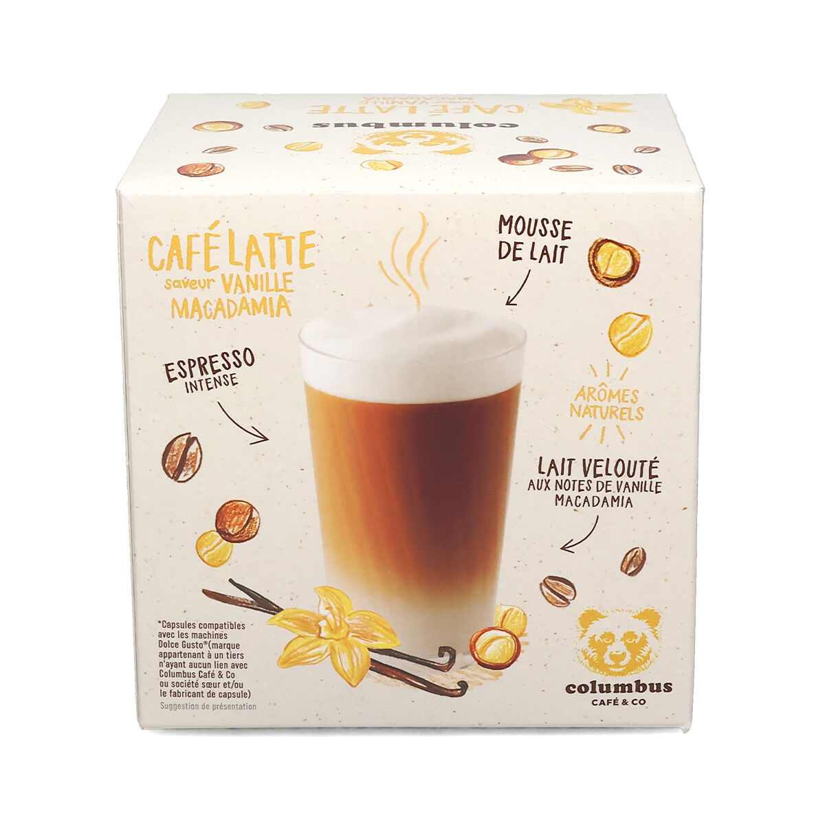 Caff\u00E8\u0020Latte\u0020mit\u0020Vanille\u002DMacadamia\u002DGeschmack\u0020\u002D\u0020Columbus